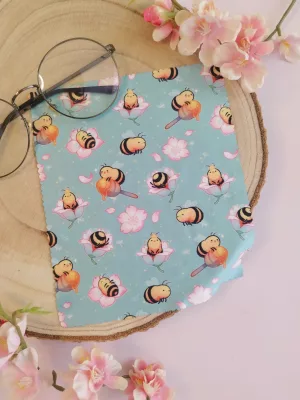 Tissu microfibre écran ou lunettes - Abeille