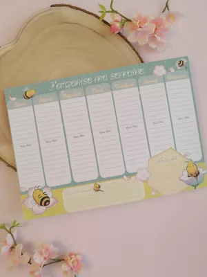 Semainier - Abeilles